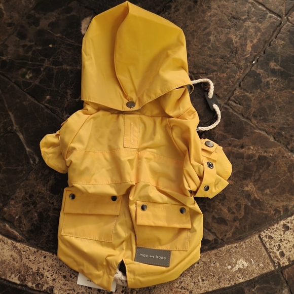 Talon Xs & S Yellow Detachable Hood Raincoat NWT - Picture 9 of 12